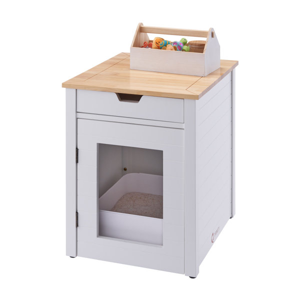 Tucker Murphy Pet™’s 20" Litter Box Enclosure End Table w/ Drawer Wayfair